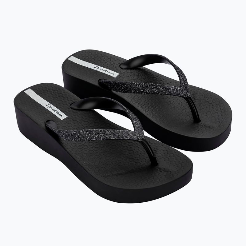 Japonki damskie Ipanema Mesh Chic Plat black/glitter black