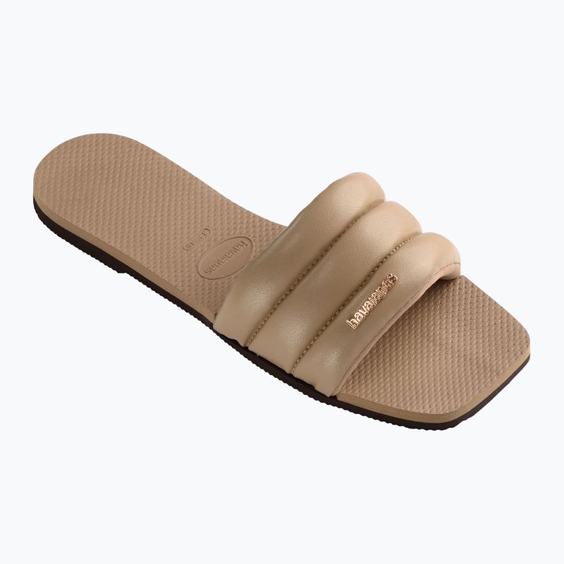 Klapki damskie Havaianas You Milan rose gold 8