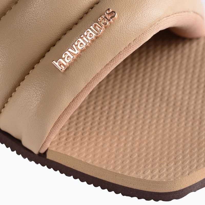 Klapki damskie Havaianas You Milan rose gold 13