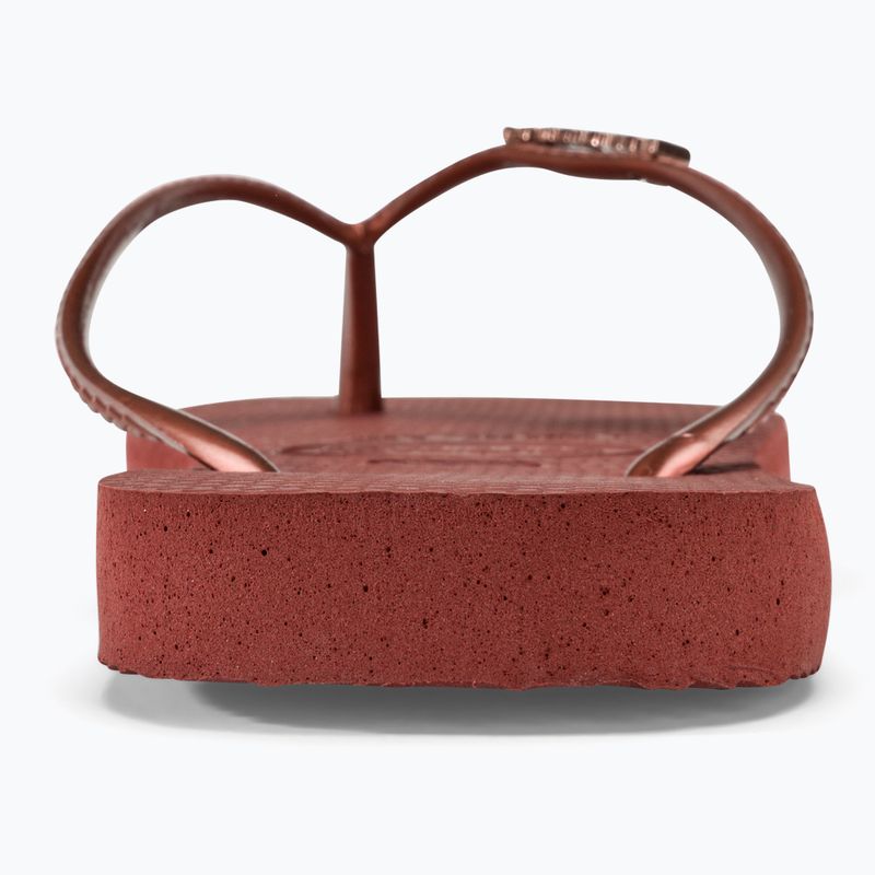 Japonki damskie Havaianas Square Logo Metallic mahogany 6