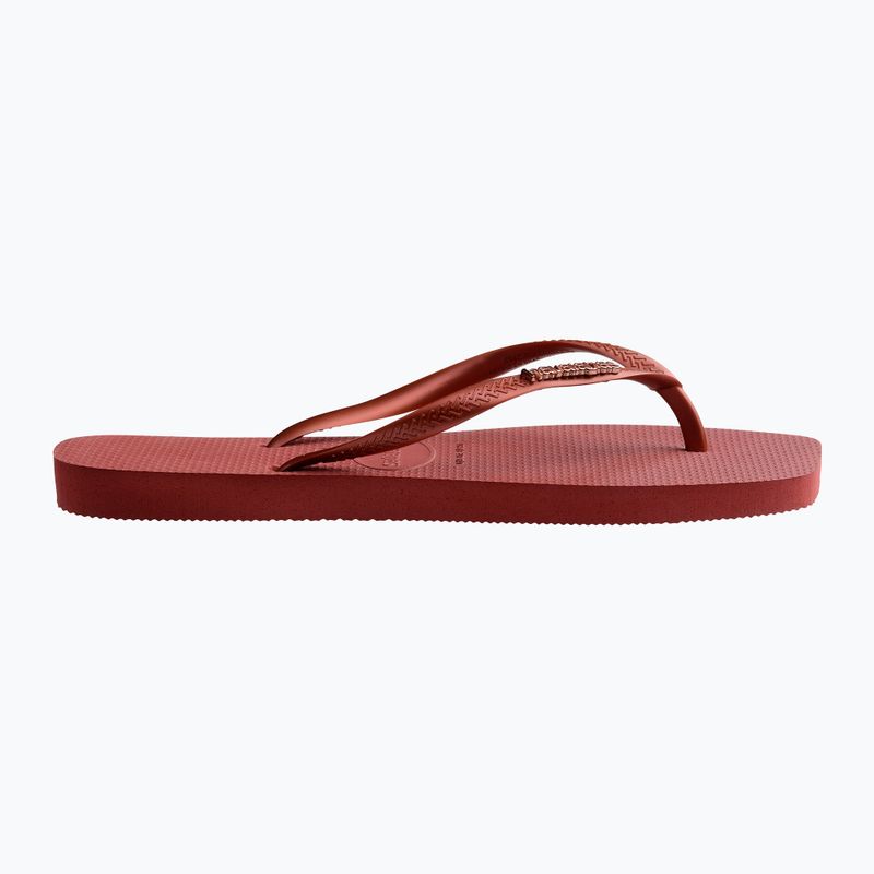 Japonki damskie Havaianas Square Logo Metallic mahogany 9