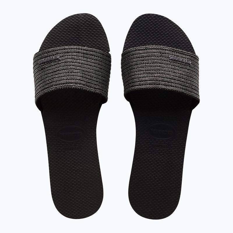 Klapki damskie Havaianas You Malta Metallic black 11