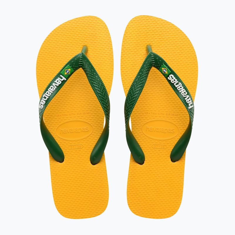 Japonki Havaianas Brasil Logo pop yellow 10