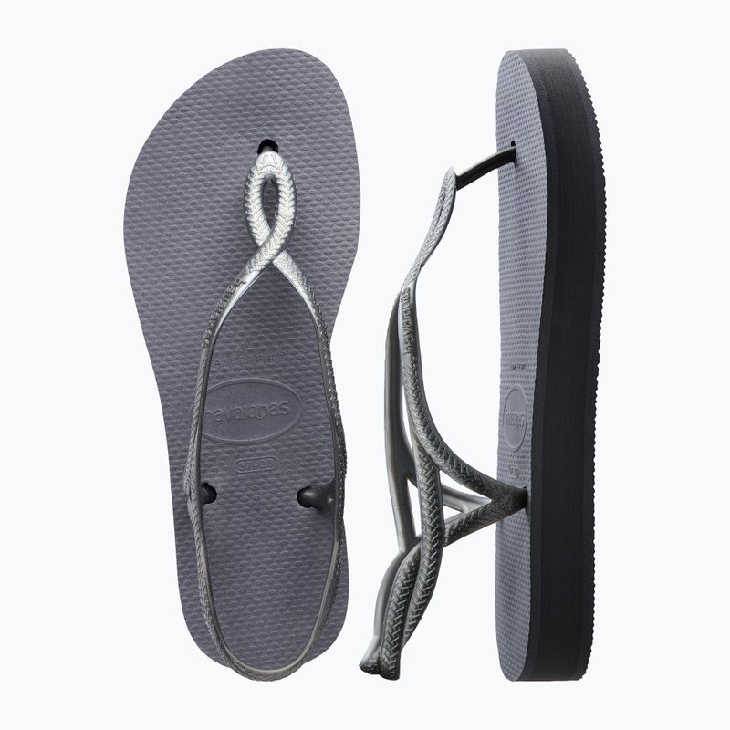 Sandały damskie Havaianas Luna Flatform grey steel 11