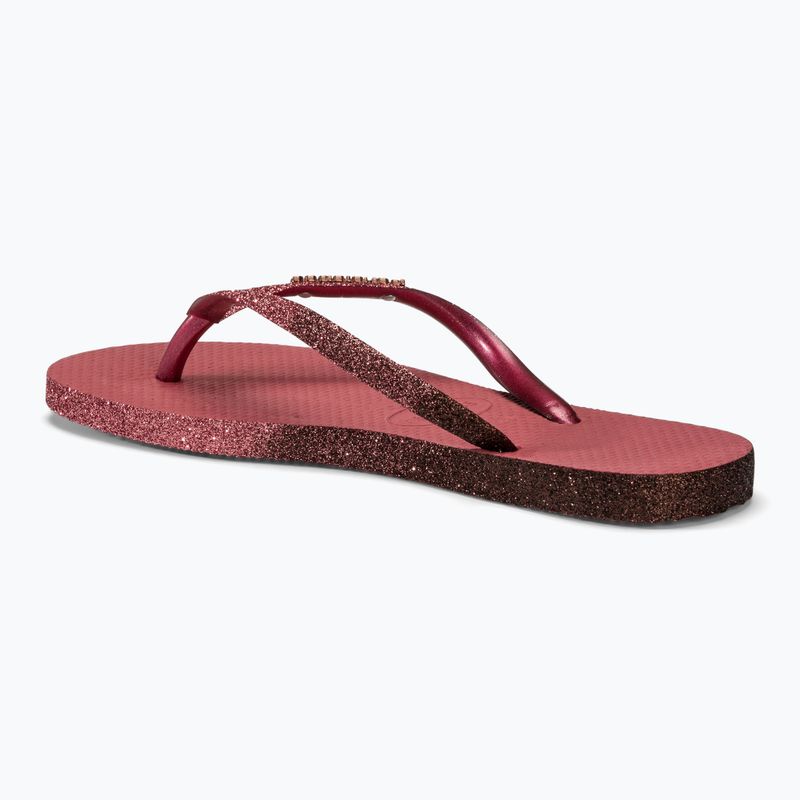 Japonki damskie Havaianas Slim Sparkle II pau brasil 3