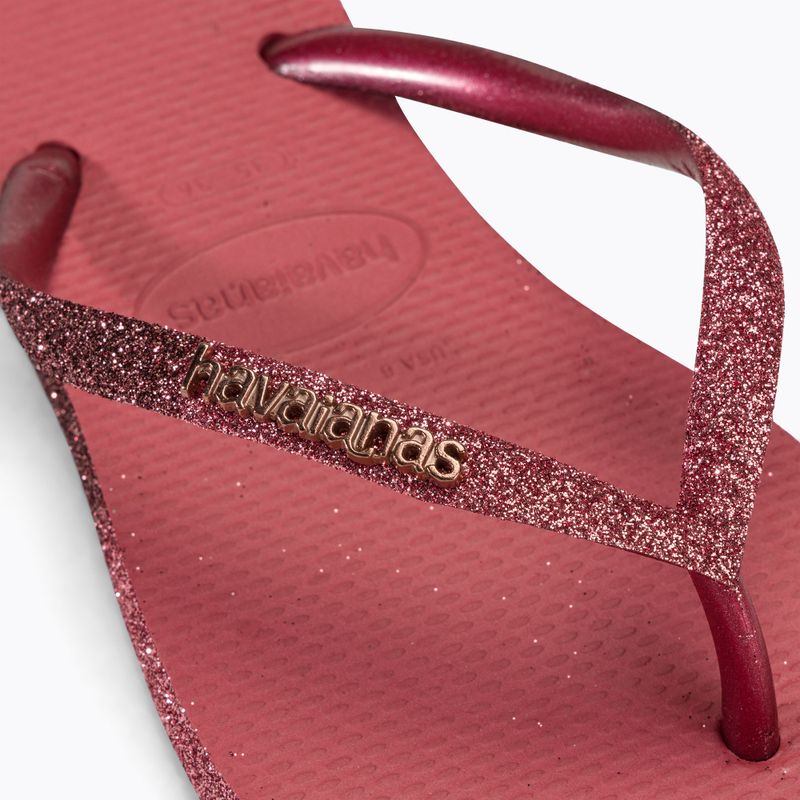 Japonki damskie Havaianas Slim Sparkle II pau brasil 7