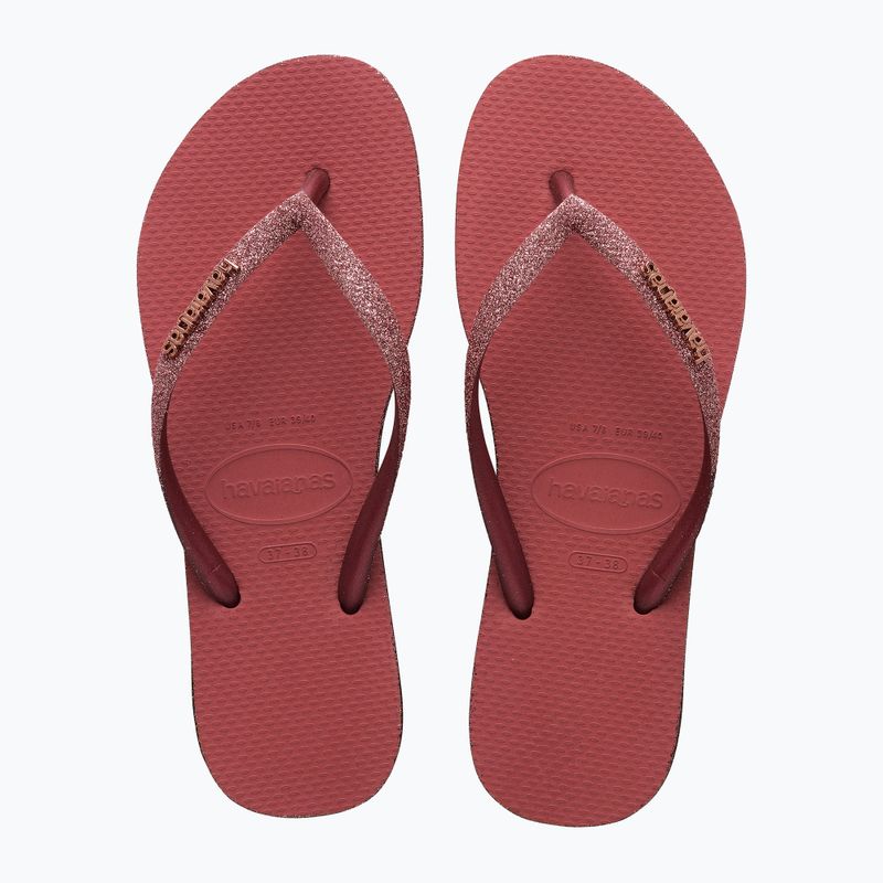 Japonki damskie Havaianas Slim Sparkle II pau brasil 11