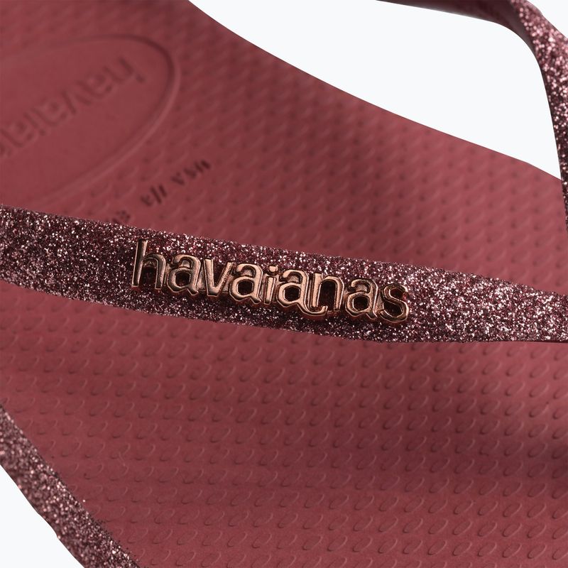 Japonki damskie Havaianas Slim Sparkle II pau brasil 14