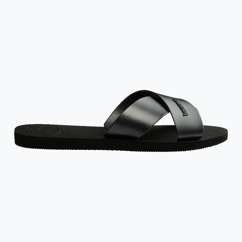 Klapki damskie Havaianas Aqua Metallic black 2