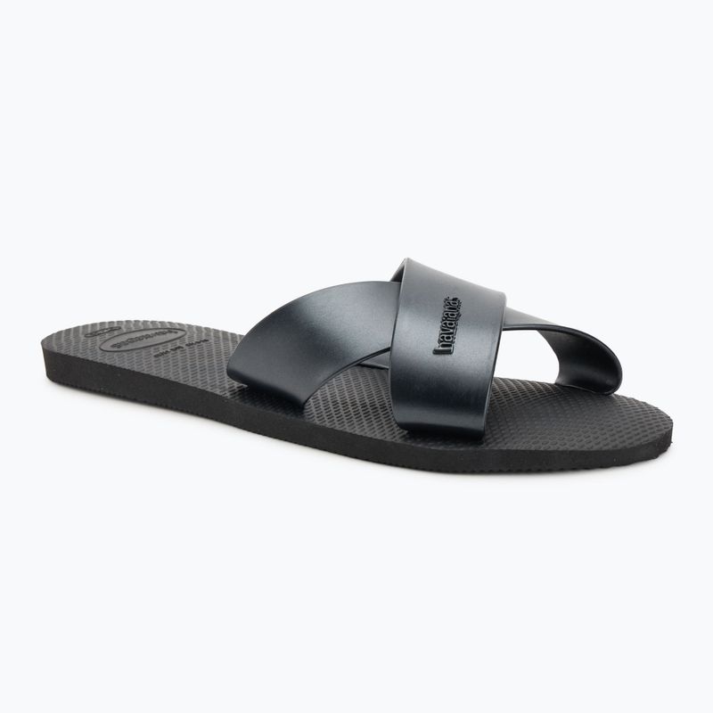 Klapki damskie Havaianas Aqua Metallic black