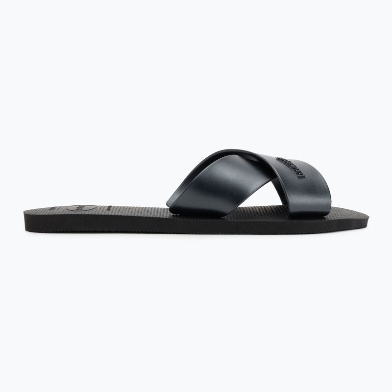 Klapki damskie Havaianas Aqua Metallic black 2