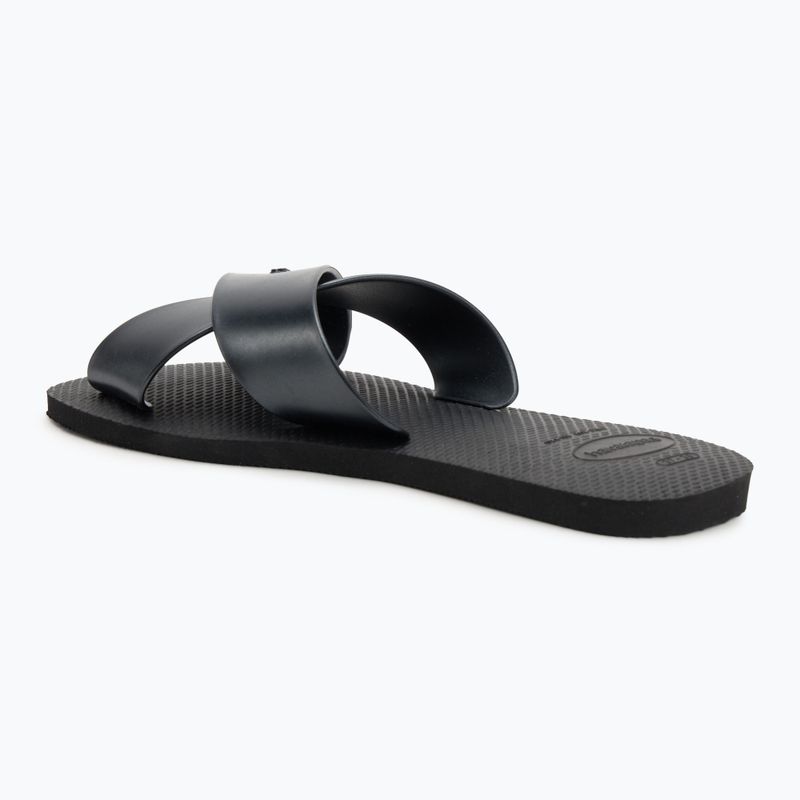 Klapki damskie Havaianas Aqua Metallic black 3