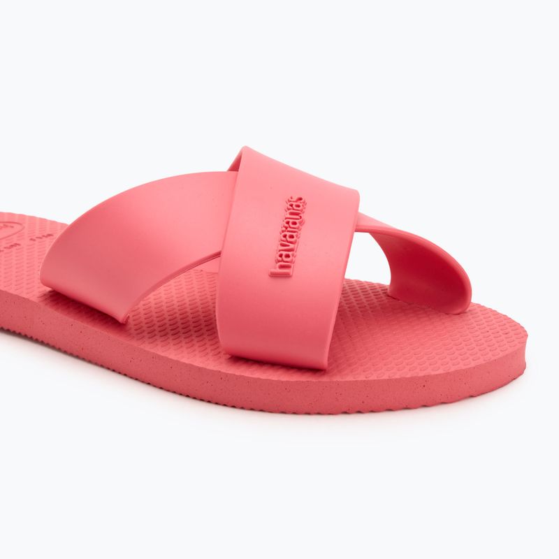 Klapki damskie Havaianas Aqua pink porcelain 7