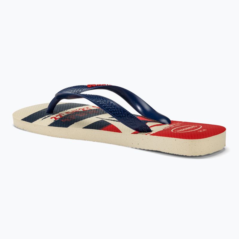 Japonki Havaianas Top Nautical beige straw / navy blue / ruby red 3