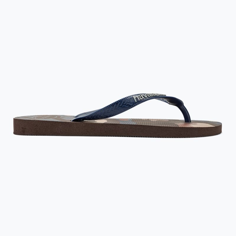 Japonki męskie Havaianas Top Camu dark brown 2