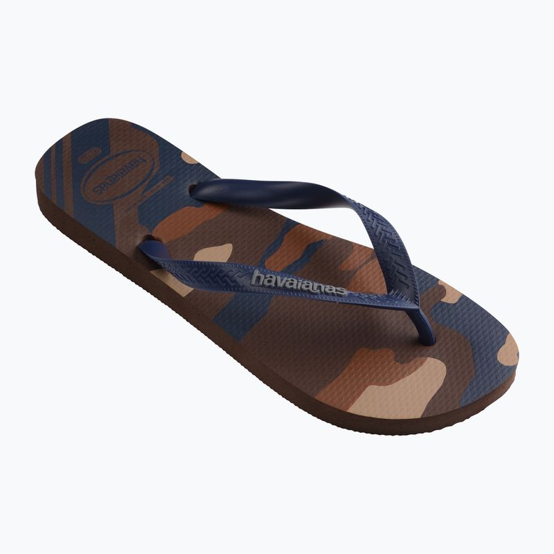 Japonki męskie Havaianas Top Camu dark brown 8