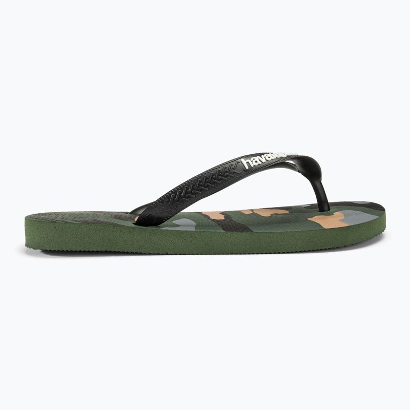 Japonki męskie Havaianas Top Camu green olive / black 2