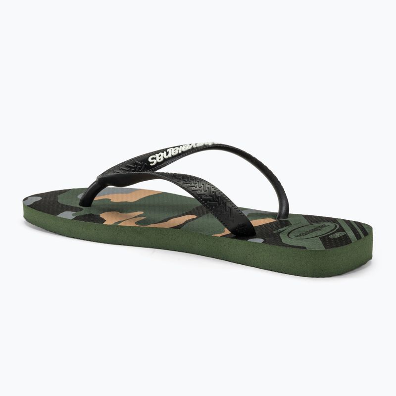 Japonki męskie Havaianas Top Camu green olive / black 3