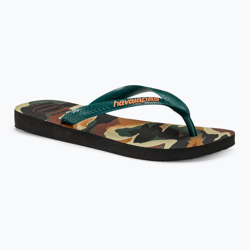 Japonki męskie Havaianas Top Camu black / pantanal green