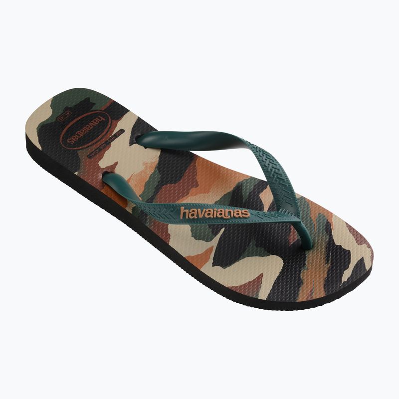 Japonki męskie Havaianas Top Camu black / pantanal green 8