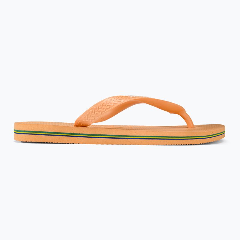 Japonki Havaianas Brasil Logo peach 2