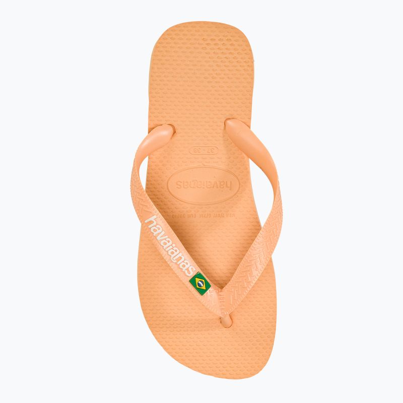 Japonki Havaianas Brasil Logo peach 5