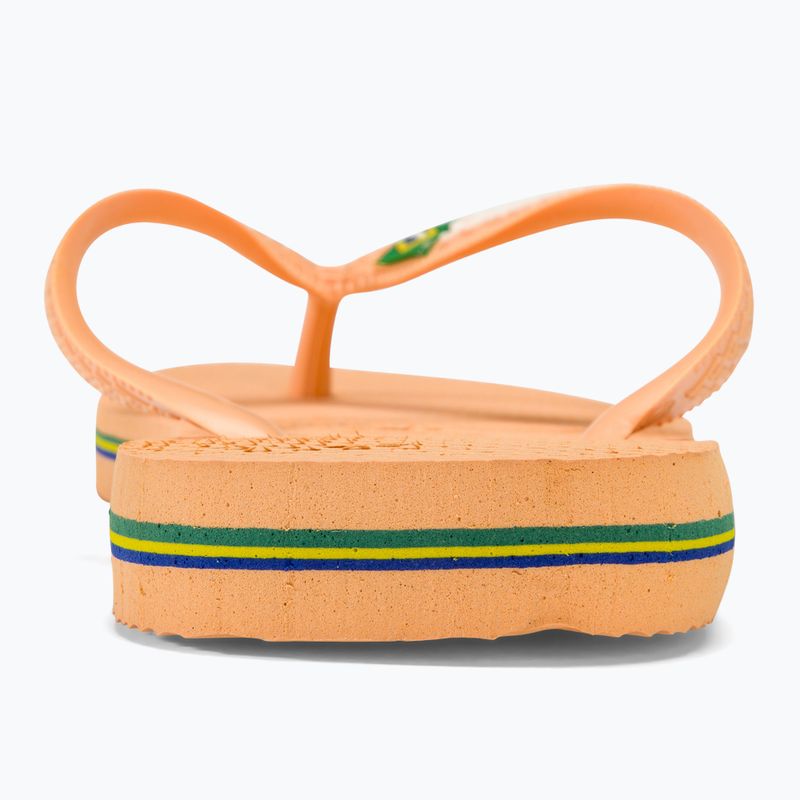 Japonki Havaianas Brasil Logo peach 6