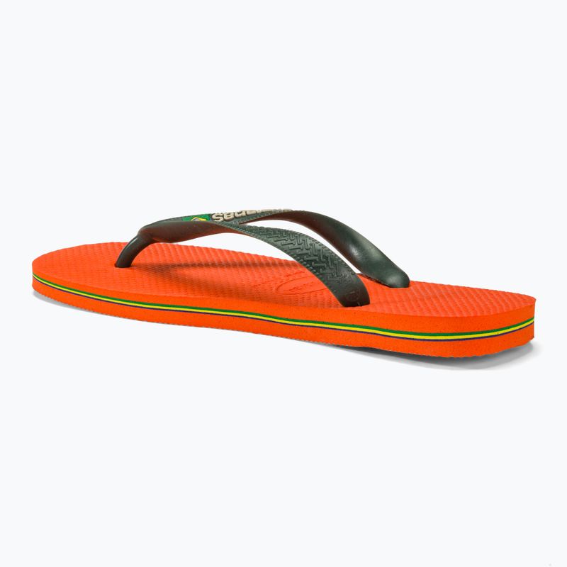 Japonki Havaianas Brasil Logo sunset orange 3