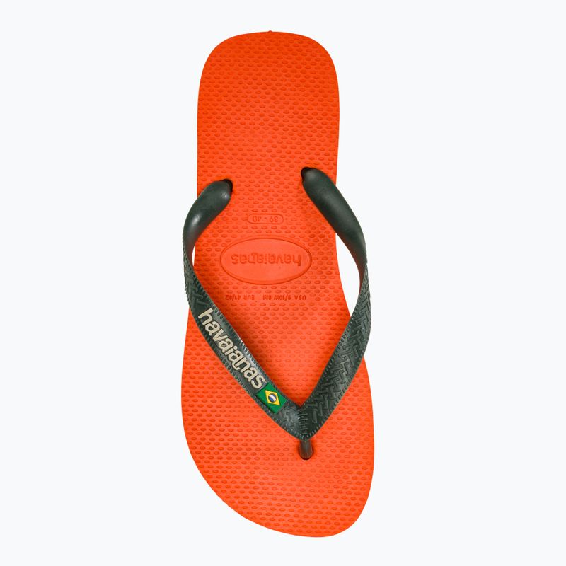 Japonki Havaianas Brasil Logo sunset orange 5