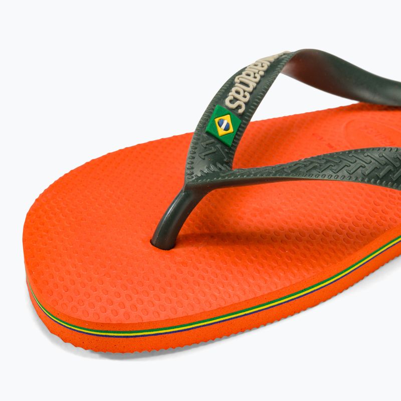 Japonki Havaianas Brasil Logo sunset orange 7