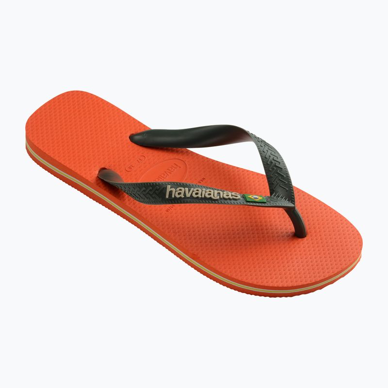 Japonki Havaianas Brasil Logo sunset orange 8