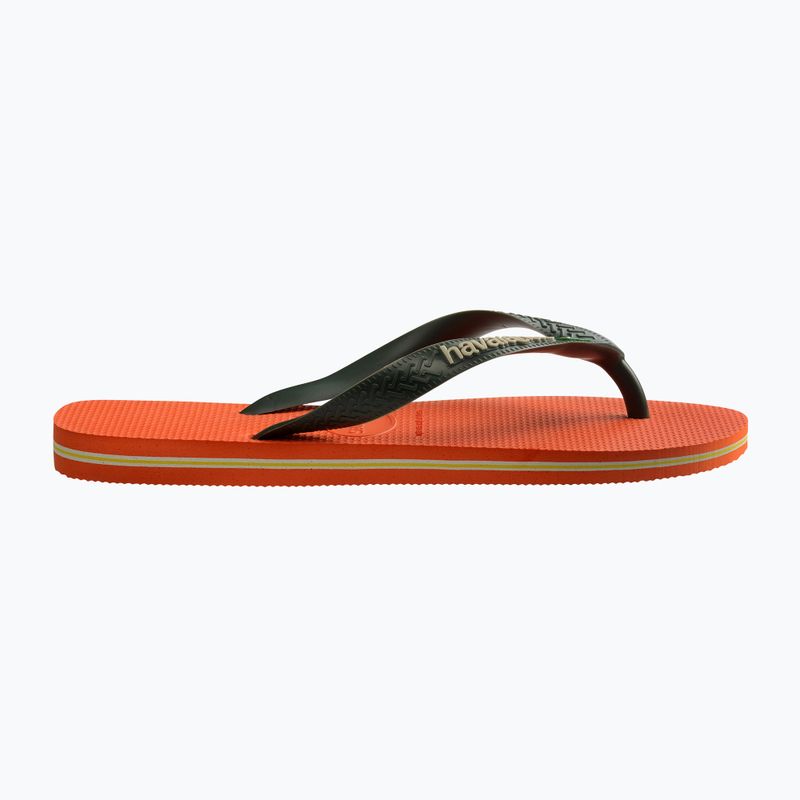 Japonki Havaianas Brasil Logo sunset orange 9