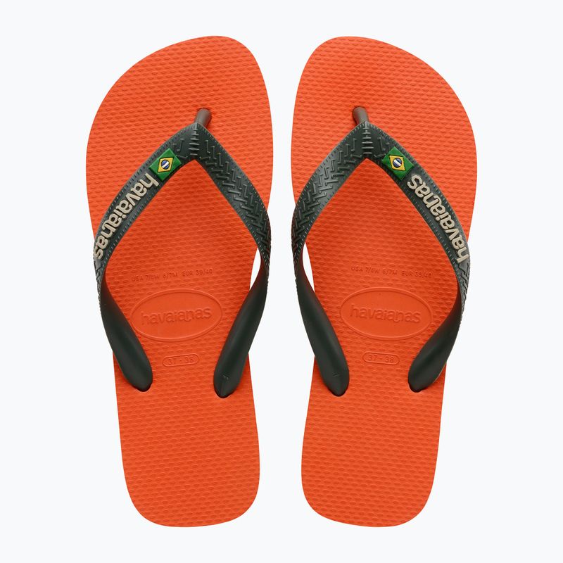 Japonki Havaianas Brasil Logo sunset orange 10