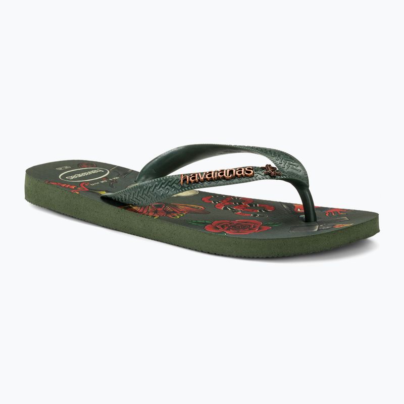 Japonki męskie Havaianas Top Tribo olive green