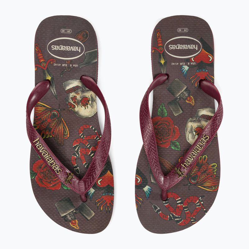 Japonki męskie Havaianas Top Tribo dark brown 9