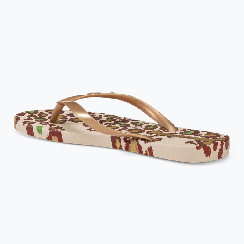 Japonki damskie Ipanema Animale Print III beige/gold 3