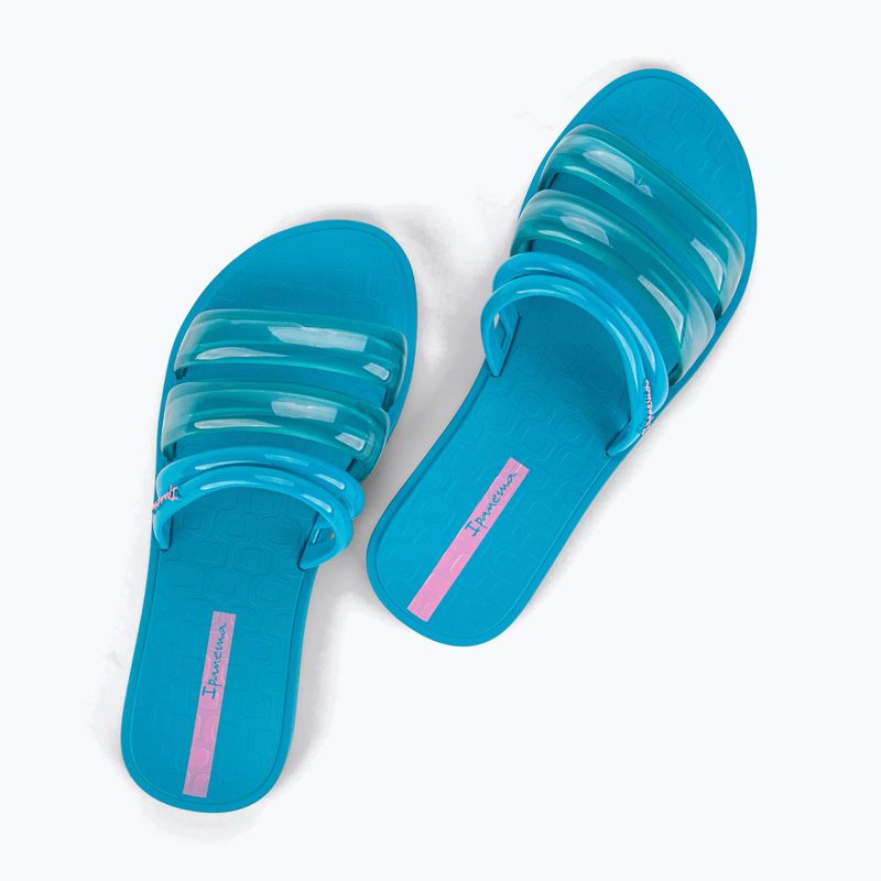 Klapki damskie Ipanema Puffer Slide blue/pink 8