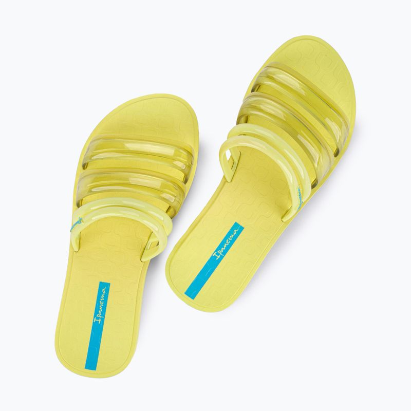 Klapki damskie Ipanema Puffer Slide yellow/blue 8