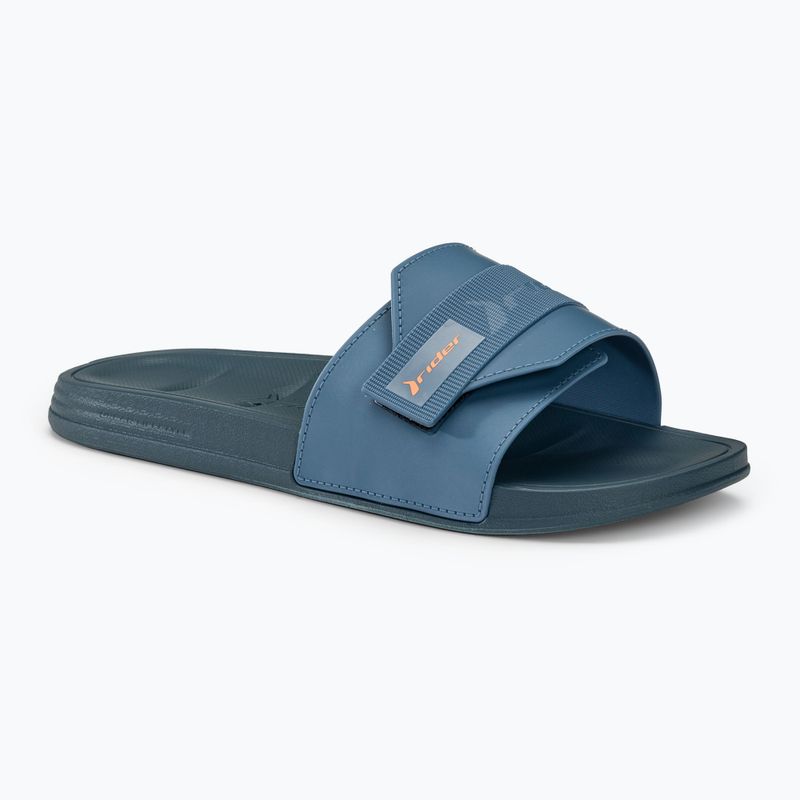Klapki męskie RIDER Free Mix Slide blue/blue/orange