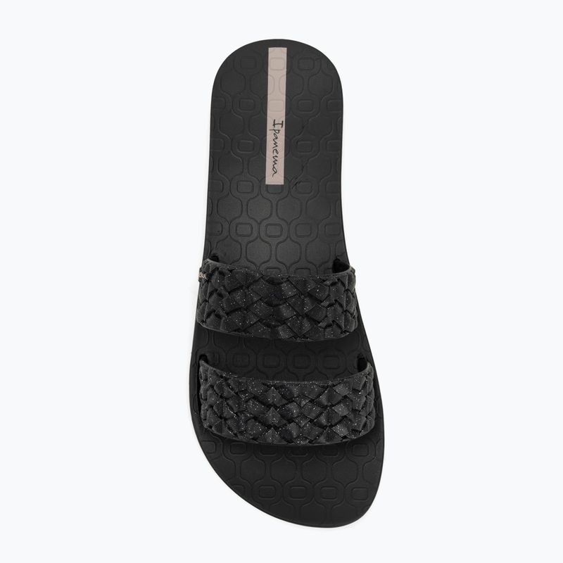 Klapki damskie Ipanema Renda II black/glitter black 5