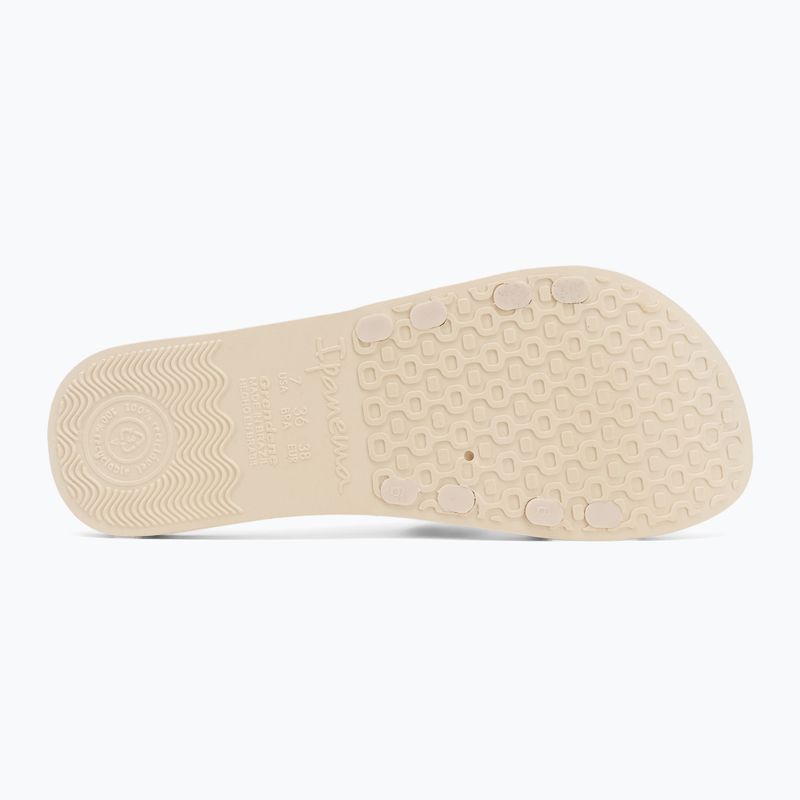Klapki damskie Ipanema Renda II beige/glitter beige 4