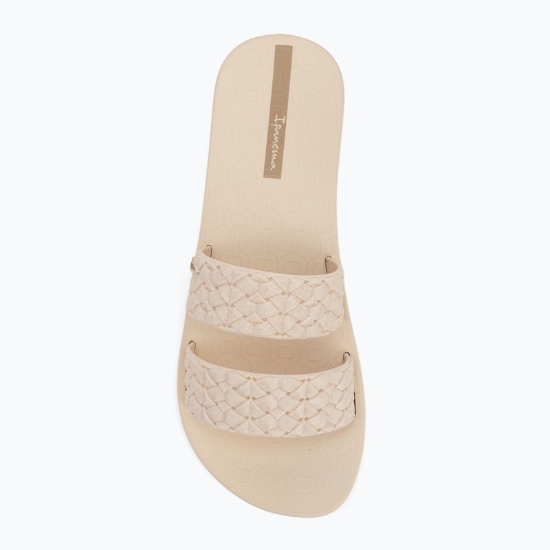 Klapki damskie Ipanema Renda II beige/glitter beige 5