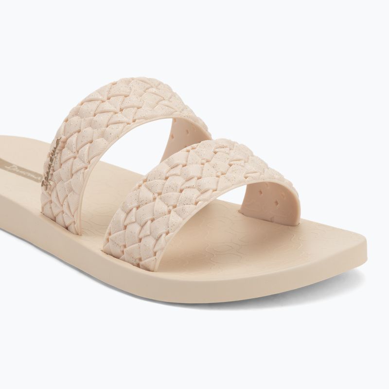 Klapki damskie Ipanema Renda II beige/glitter beige 7