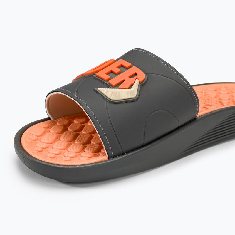 Klapki męskie RIDER Pump Slide AD grey/dark grey/orange 7