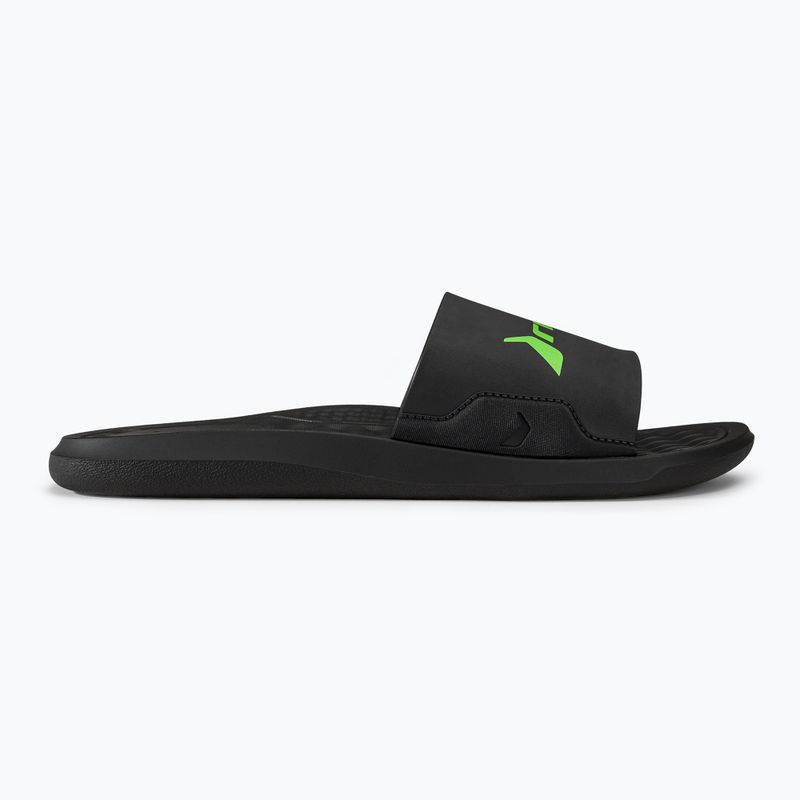 Klapki męskie RIDER Step Slide black/green 2