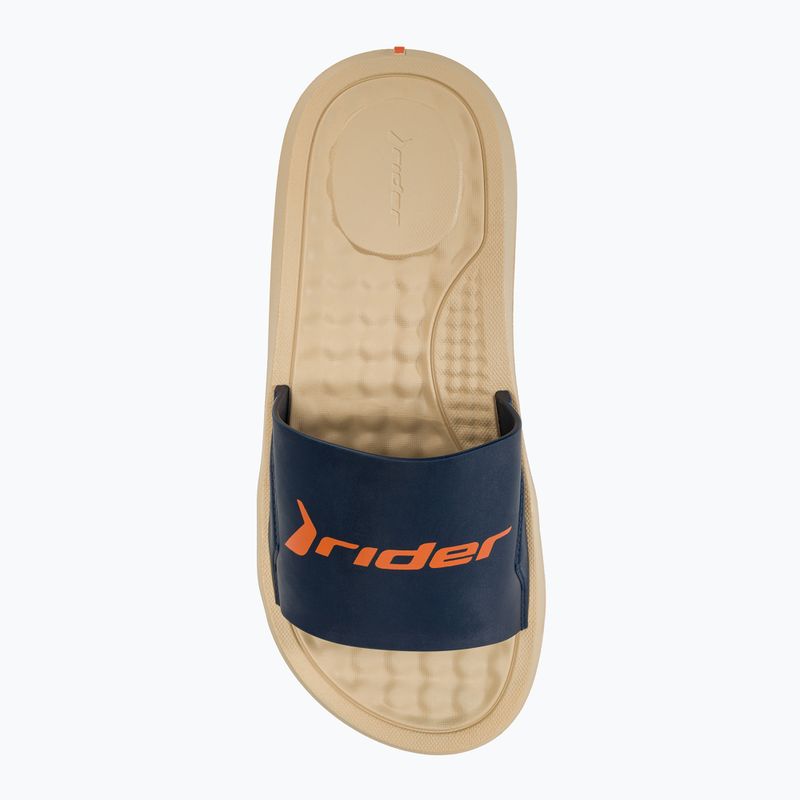 Klapki męskie RIDER Step Slide beige/blue/orange 5