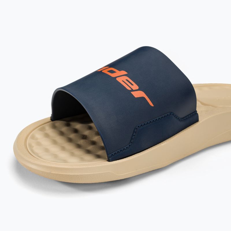 Klapki męskie RIDER Step Slide beige/blue/orange 7