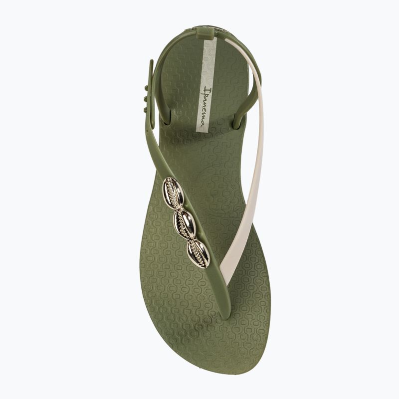 Sandały damskie Ipanema Salty II green/beige/silver 5