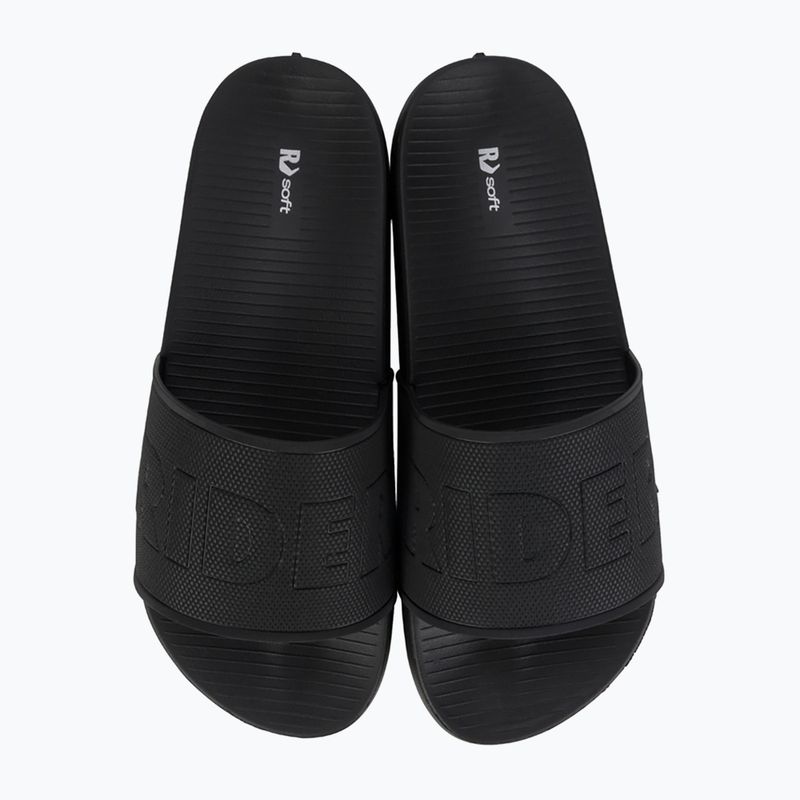 Klapki męskie RIDER Grid Slide black/black/silver 2