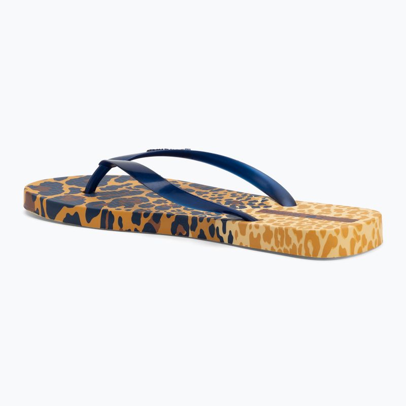 Japonki damskie Ipanema Animal Print VI yellow/pearly blue 3